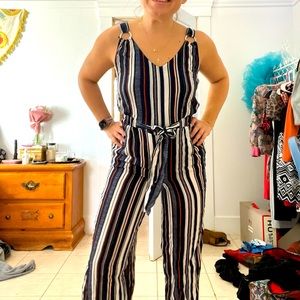 Striped jumpsuit